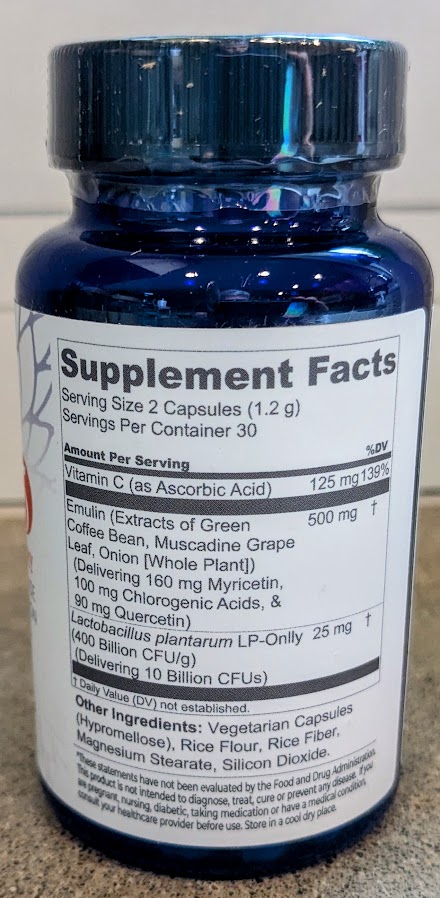 Emulin5 Supplement Facts